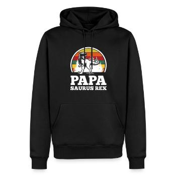 Vater Papa Vätern Geschenk - Männer Premium Bio Hoodie - Schwarz - Vorne - Nico (187cm)