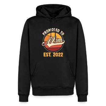 Mama Retro Mutter Geschenk - Männer Premium Bio Hoodie - Schwarz - Vorne - Nico (187cm)