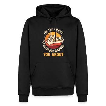 Mama Retro Mutter Geschenk - Männer Premium Bio Hoodie - Schwarz - Vorne - Nico (187cm)