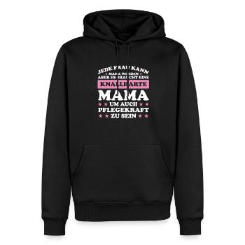 Pflegekraft Mama Mutter Geschenk - Männer Premium Bio Hoodie - Schwarz - Vorne - Nico (187cm)
