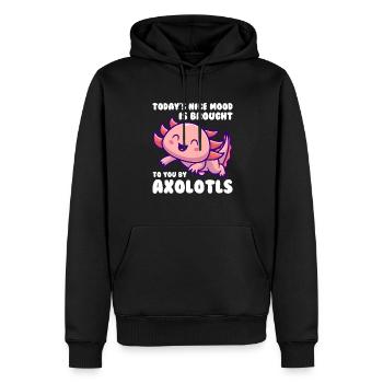Axolotl Axolotl Tiergeschenk - Männer Premium Bio Hoodie - Schwarz - Vorne - Nico (187cm)