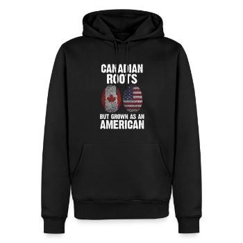 Kanadisch Amerikanisch Kanadisch Amerikanisches Ge - Männer Premium Bio Hoodie - Schwarz - Vorne - Nico (187cm)