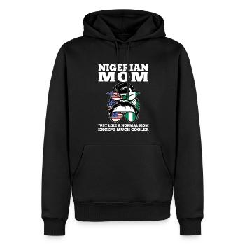 Nigerianer Nigeria Nigerianische Wurzeln Geschenk - Männer Premium Bio Hoodie - Schwarz - Vorne - Nico (187cm)