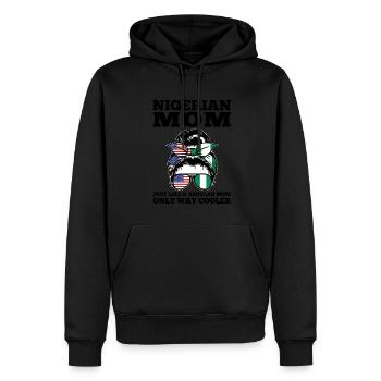 Nigerianer Nigeria Nigerianische Wurzeln Geschenk - Männer Premium Bio Hoodie - Schwarz - Vorne - Nico (187cm)