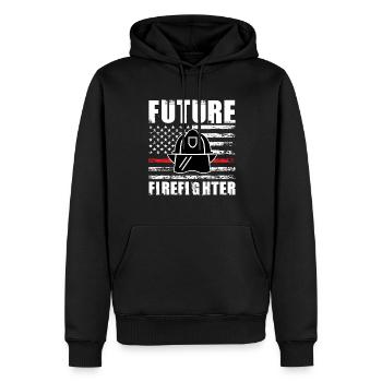 Feuer Feuerwehr Feuerwehr Geschenk - Männer Premium Bio Hoodie - Schwarz - Vorne - Nico (187cm)