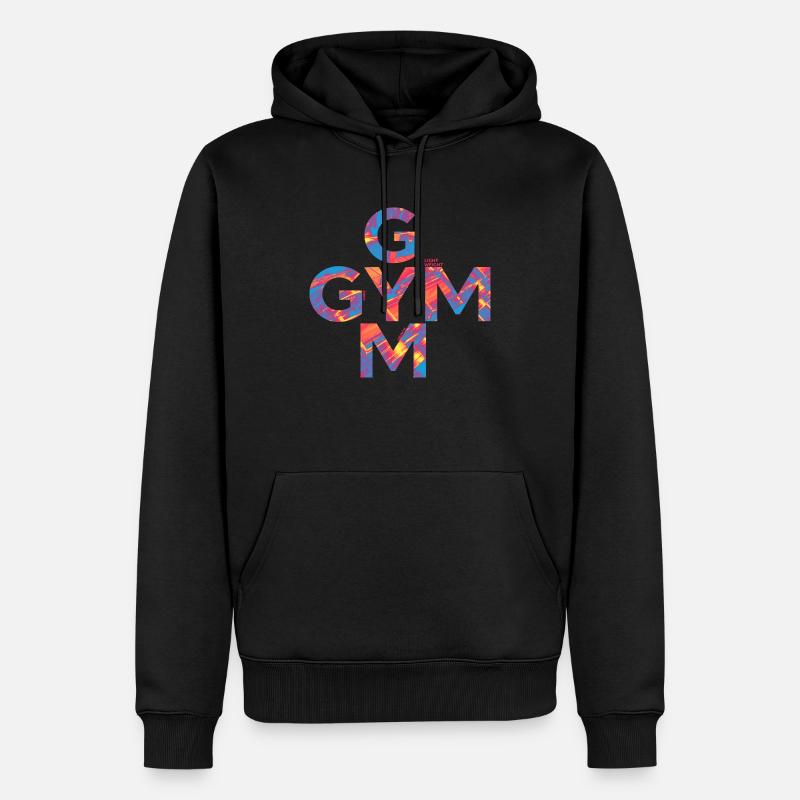 Chemise GYM - Sweat à capuche Premium bio Homme - noir