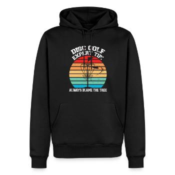 Discgolfer Discgolf Discgolfing Geschenk - Männer Premium Bio Hoodie - Schwarz - Vorne - Nico (187cm)