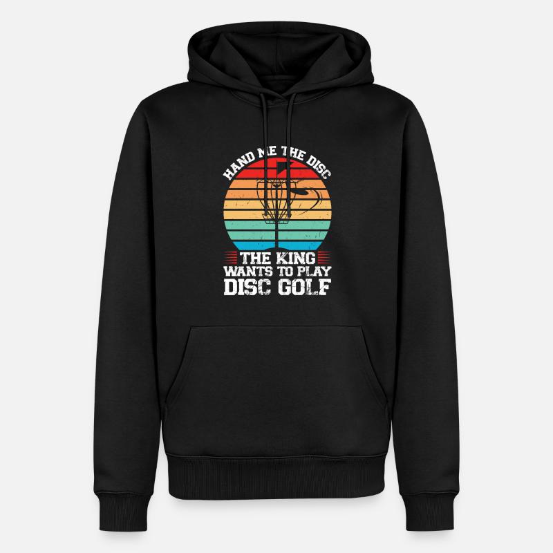 Discgolfer Discgolf Discgolfing Geschenk - Männer Premium Bio Hoodie - Schwarz