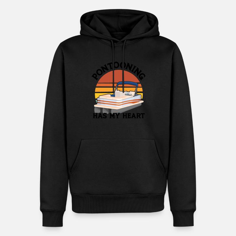 Ponton Pontonierboot Geschenk - Männer Premium Bio Hoodie - Schwarz