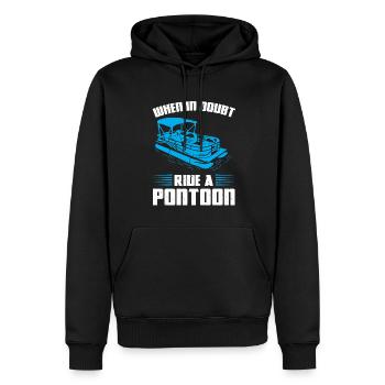 Ponton Pontonierboot Geschenk - Männer Premium Bio Hoodie - Schwarz - Vorne - Nico (187cm)