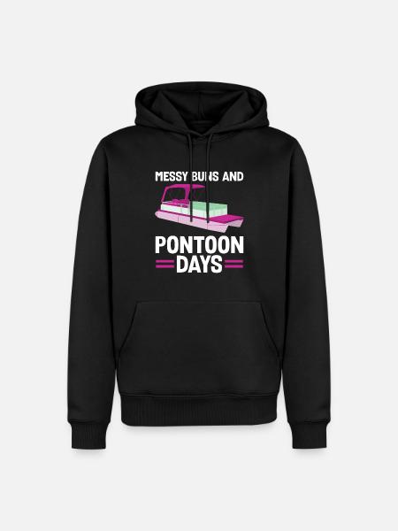 Ponton Pontonierboot Geschenk - Männer Premium Bio Hoodie - Schwarz