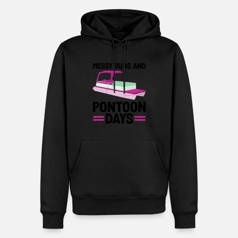 Ponton Pontonierboot Geschenk - Männer Premium Bio Hoodie - Schwarz