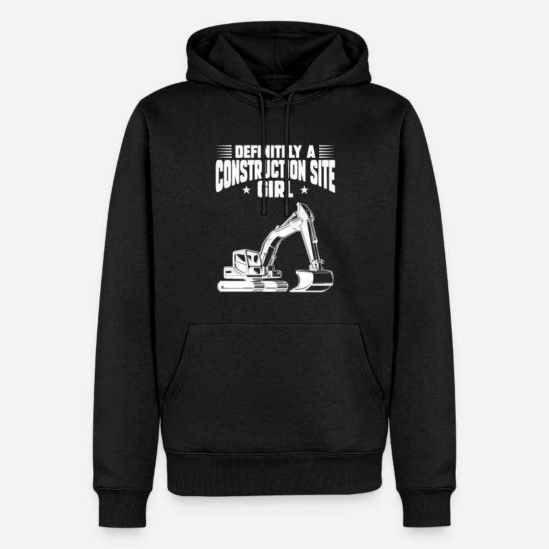 Baustelle Bauherr Geschenk - Männer Premium Bio Hoodie - Schwarz