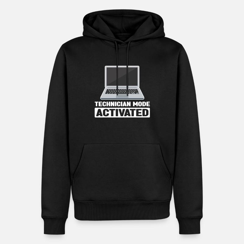 Technischer Support Computertechniker Technischer - Männer Premium Bio Hoodie - Schwarz