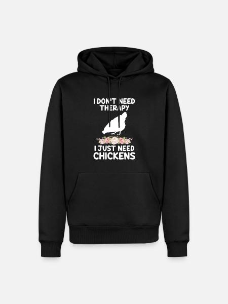 Hühnerhaltung Tierhaltung Geschenk - Männer Premium Bio Hoodie - Schwarz