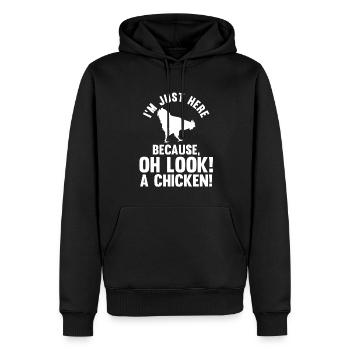 Hühnerhaltung Tierhaltung Geschenk - Männer Premium Bio Hoodie - Schwarz - Vorne - Nico (187cm)