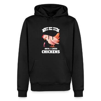 Hühnerhaltung Tierhaltung Geschenk - Männer Premium Bio Hoodie - Schwarz - Vorne - Nico (187cm)