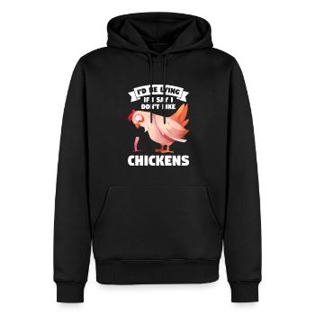 Hühnerhaltung Tierhaltung Geschenk - Männer Premium Bio Hoodie - Schwarz - Vorne - Nico (187cm)
