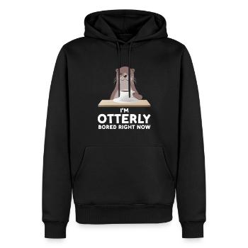 Otterliebhaber Otterkaffee Otterbesitzer Geschenk - Männer Premium Bio Hoodie - Schwarz - Vorne - Nico (187cm)