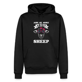 Schafe Schafhalter Geschenk - Männer Premium Bio Hoodie - Schwarz - Vorne - Nico (187cm)