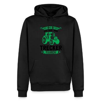 Trecker Traktor Trecker-Fahrer Geschenk - Männer Premium Bio Hoodie - Schwarz - Vorne - Nico (187cm)