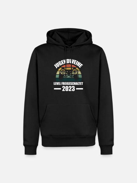 Jugendweihe Party Geschenk - Männer Premium Bio Hoodie - Schwarz