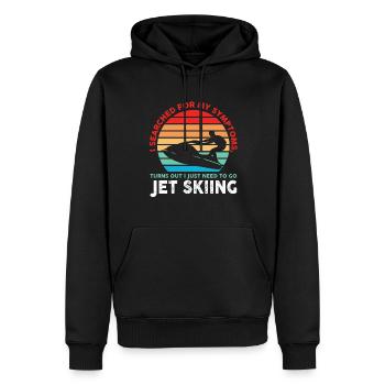 Jetski Jetskifahren Wintersport Geschenk - Männer Premium Bio Hoodie - Schwarz - Vorne - Nico (187cm)