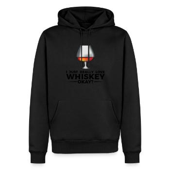 Whiskey trinken Whiskey trinken Whiskey Geschenk - Männer Premium Bio Hoodie - Schwarz - Vorne - Nico (187cm)