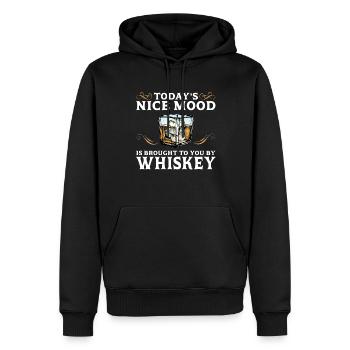Whiskey trinken Whiskey trinken Whiskey Geschenk - Männer Premium Bio Hoodie - Schwarz - Vorne - Nico (187cm)