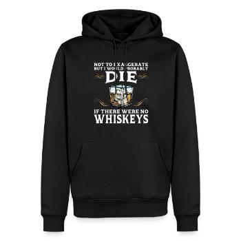 Whiskey trinken Whiskey trinken Whiskey Geschenk - Männer Premium Bio Hoodie - Schwarz - Vorne - Nico (187cm)