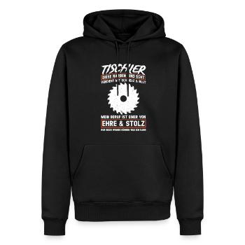 Tischler Beruf Tischlerei Geschenk - Männer Premium Bio Hoodie - Schwarz - Vorne - Nico (187cm)