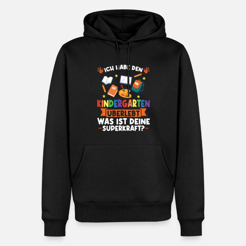 Kindergarten Abschluss Kindergarten Abschluss - Männer Premium Bio Hoodie - Schwarz