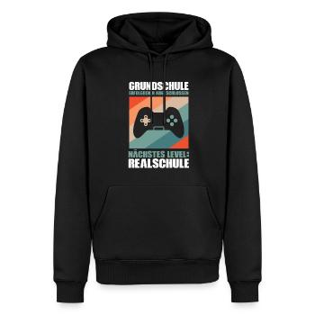 Grundschule Abschluss Schulabschluss Geschenk - Männer Premium Bio Hoodie - Schwarz - Vorne - Nico (187cm)