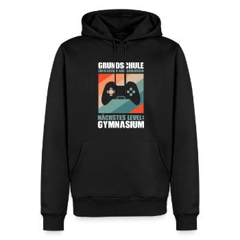 Grundschule Abschluss Grundschulabschluss Geschenk - Männer Premium Bio Hoodie - Schwarz - Vorne - Nico (187cm)
