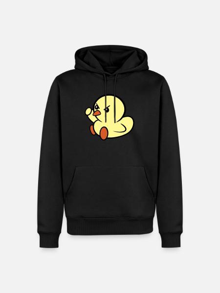 Angry Duckie! - Men’s Premium Organic Hoodie - black