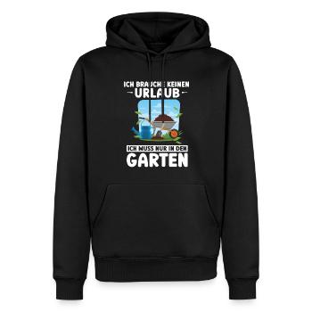 Garten Pflanze Gärtnerei Geschenk - Männer Premium Bio Hoodie - Schwarz - Vorne - Nico (187cm)