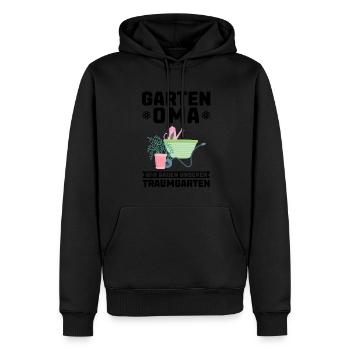 Garten Oma Hobbygärtner Geschenk - Männer Premium Bio Hoodie - Schwarz - Vorne - Nico (187cm)