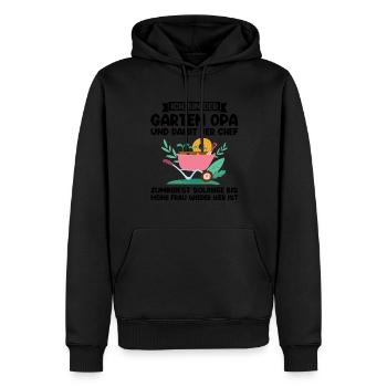 Garten Opa Gartenliebhaber Geschenk - Männer Premium Bio Hoodie - Schwarz - Vorne - Nico (187cm)