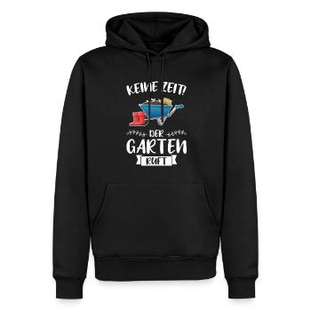 Garten Pflanze Gartenarbeit Geschenk - Männer Premium Bio Hoodie - Schwarz - Vorne - Nico (187cm)