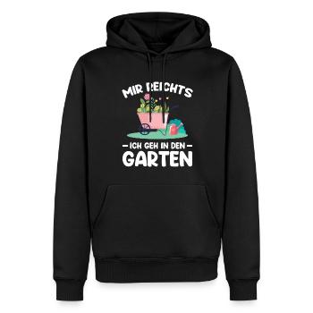 Garten Pflanze Gartenarbeit Geschenk - Männer Premium Bio Hoodie - Schwarz - Vorne - Nico (187cm)