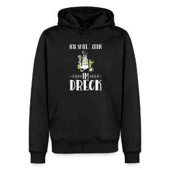 Garten Pflanze Gartenarbeit Geschenk - Männer Premium Bio Hoodie - Schwarz - Vorne - Nico (187cm)