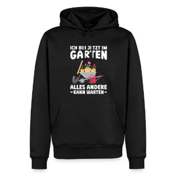 Garten Pflanze Gärtnerei Geschenk - Männer Premium Bio Hoodie - Schwarz - Vorne - Nico (187cm)