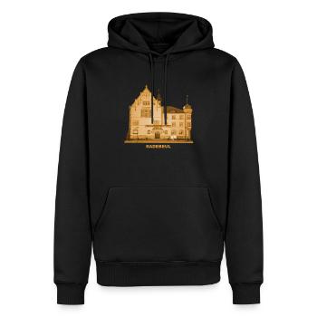 Radebeul Rathaus Sachsen Meißen Weinanbau Karl May - Männer Premium Bio Hoodie - Schwarz - Vorne - Nico (187cm)