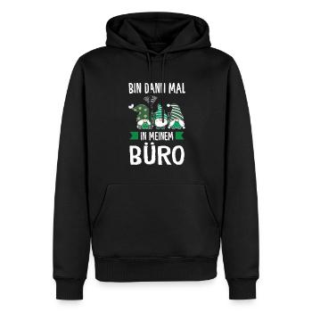 Garten-arbeit Gnome Pflanzen Geschenk - Männer Premium Bio Hoodie - Schwarz - Vorne - Nico (187cm)