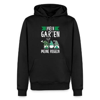 Garten-arbeit Gnome Gärtnern Geschenk - Männer Premium Bio Hoodie - Schwarz - Vorne - Nico (187cm)