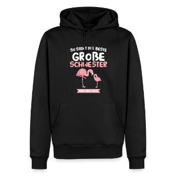 Papa & Opa Familie Papa Geschenk - Männer Premium Bio Hoodie - Schwarz - Vorne - Nico (187cm)