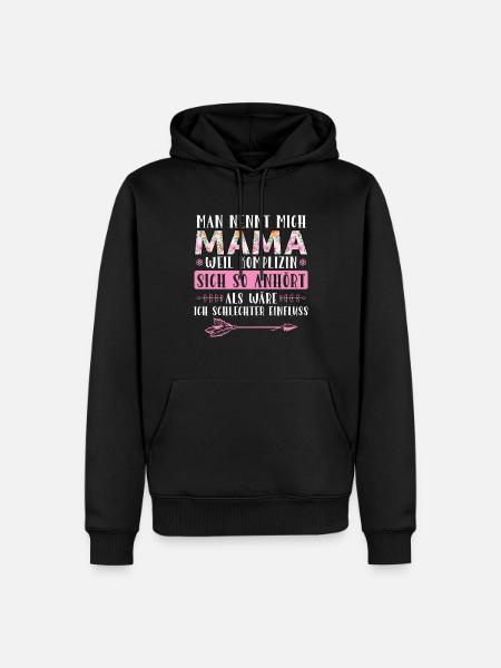 Mutter Mama Tochter Geschenk - Männer Premium Bio Hoodie - Schwarz