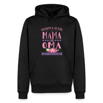 Grossmutter Oma Omas Geschenk - Männer Premium Bio Hoodie - Schwarz - Vorne - Nico (187cm)