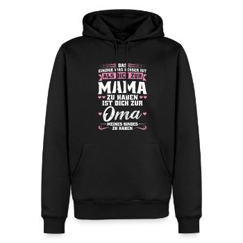 Mutter Mama Tochter Geschenk - Männer Premium Bio Hoodie - Schwarz - Vorne - Nico (187cm)