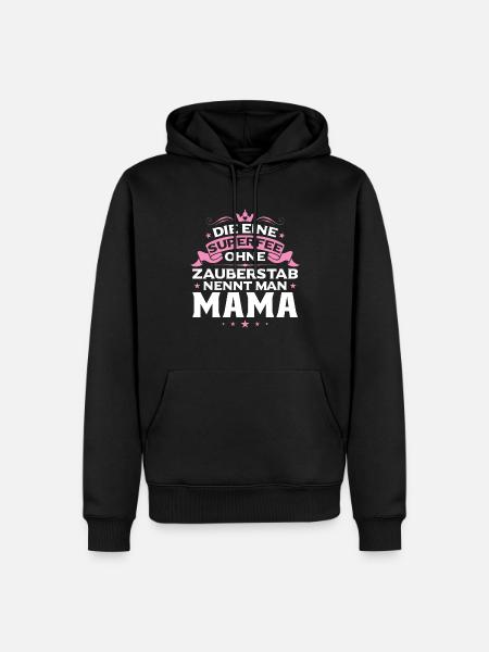 Mutter Mama Tochter Geschenk - Männer Premium Bio Hoodie - Schwarz